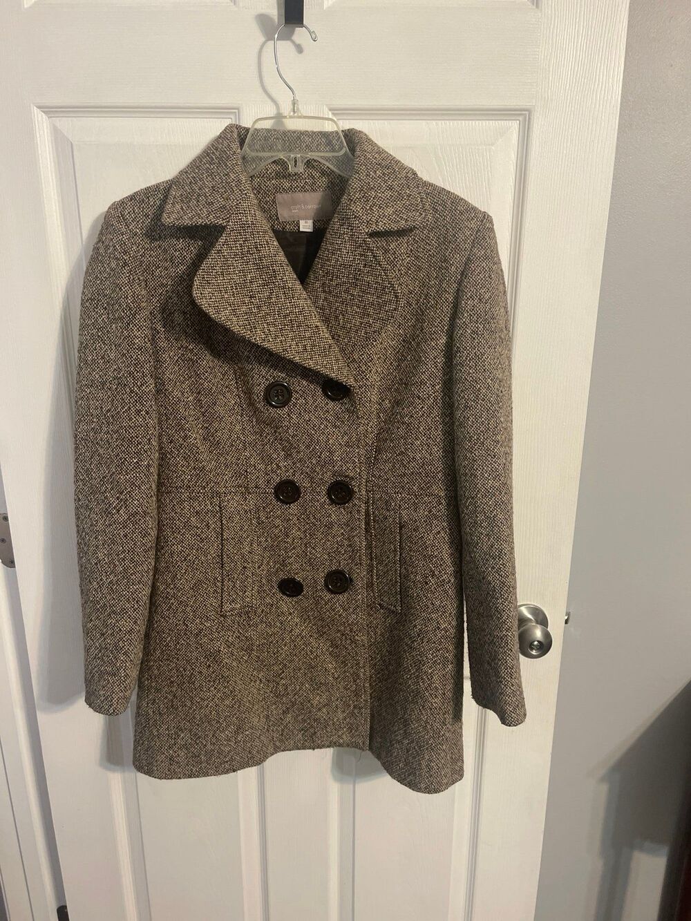Croft & Barrow Wool Pea Coat Size M